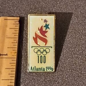 1996 Atlanta Georgia Olympics 100th 100 Anniversary Vintage Lapel pin A-2